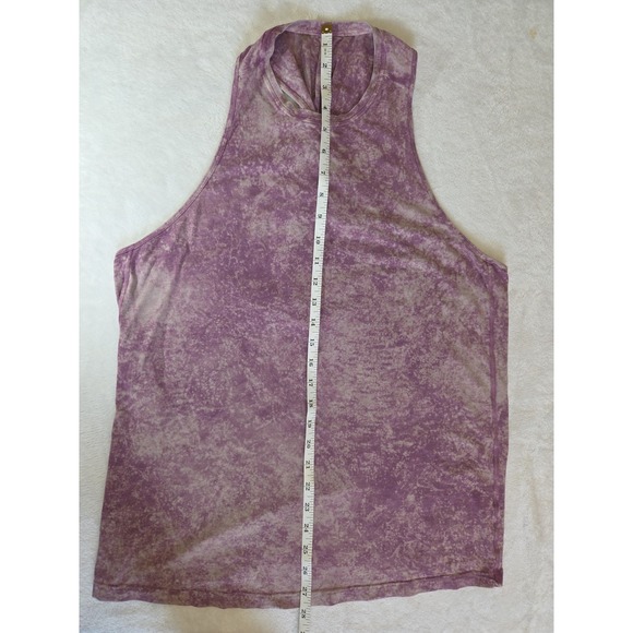 Lululemon Element‎ Tank Cloud Wash Vintage Plum Twist Back Purple Size 10 SOFT - Picture 8 of 8